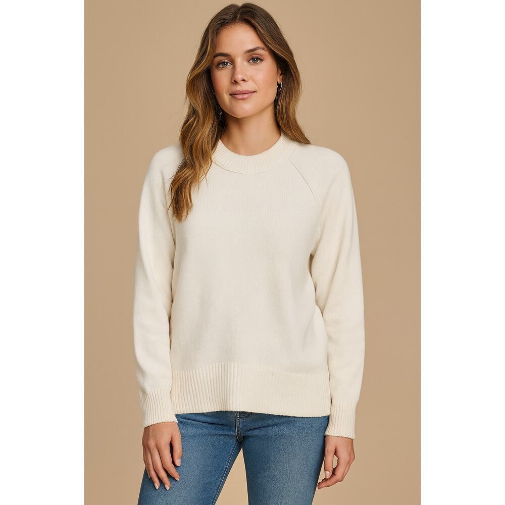 NWT banana republic slub wool blend sz S neutral winter warm oversized grandma